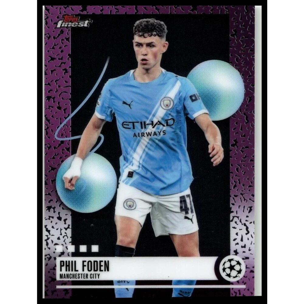 2025-26 Finest UEFA Phil Foden #340 Manchester City Uncommon